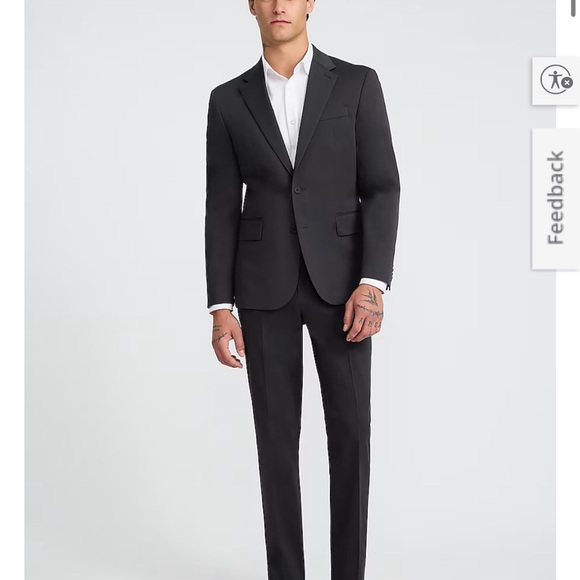 Express Other - Express Men’s Slim Black Suit - Jacket 36S/Pants 28x30